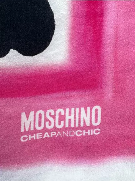 Lenço Moschino Cheap and Chic Seda Estampado