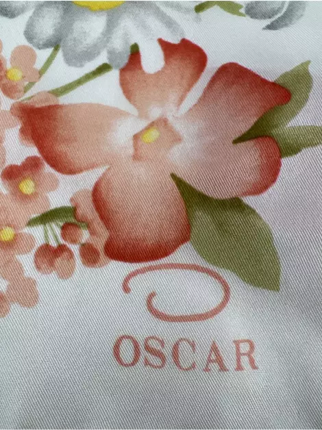 Lenço Oscar de la Renta Seda Estampada