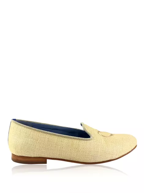 Loafer Blue Bird Palha Amor Infinito Bege