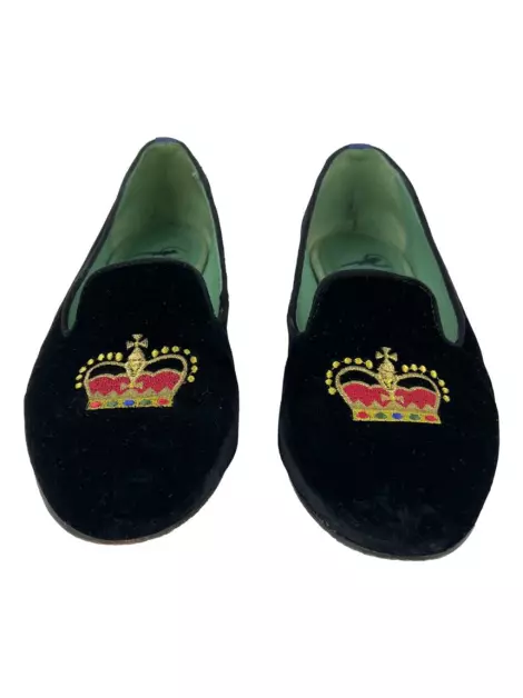 Loafer Blue Bird Veludo Preto