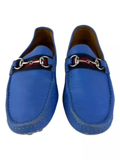 Loafer Gucci Horsebit Driver Azul