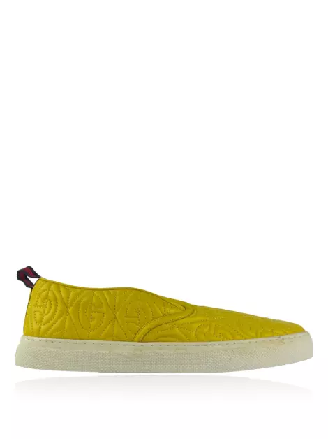 Loafer Gucci Nappa Web G Rhombus Amarelo