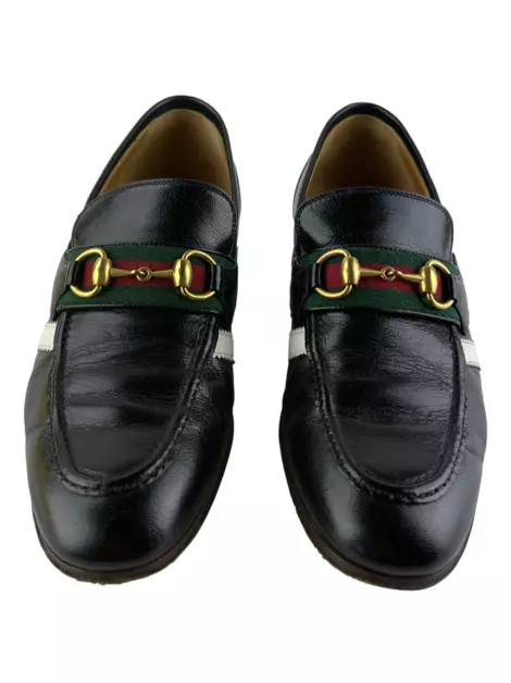 Loafer Gucci x Adidas Couro Preto