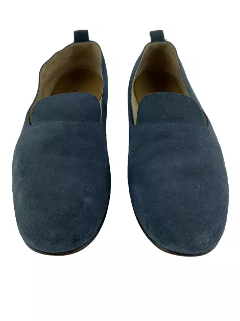 Loafer Hermès Slip On Suede Azul