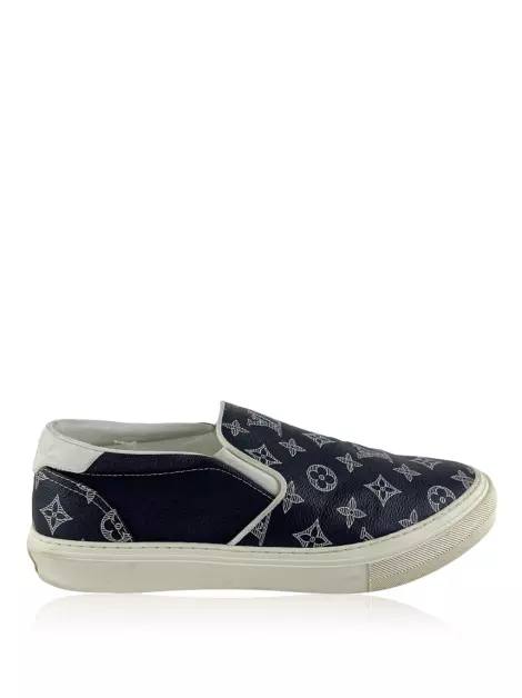 Loafer Louis Vuitton Savane Monogram Trocadero Slip On Azul
