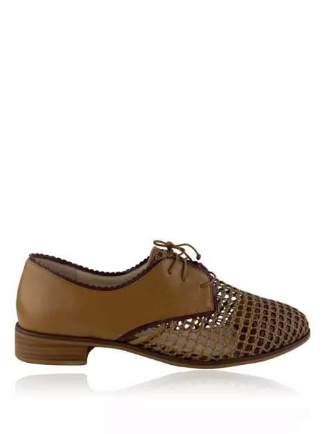 Loafer Tatiana Loureiro Trançado Marrom