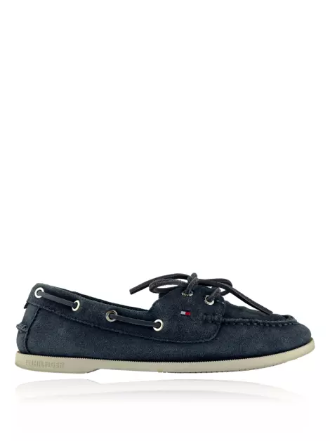 Loafer Tommy Hilfiger Suede Lace-Up Boat Azul