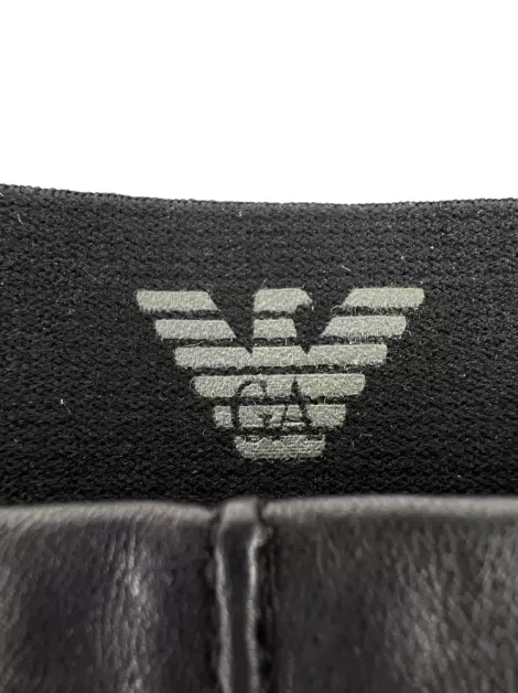 Luva Emporio Armani Couro Preta