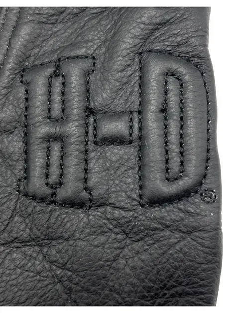 Luva Harley Davidson Couro Preto