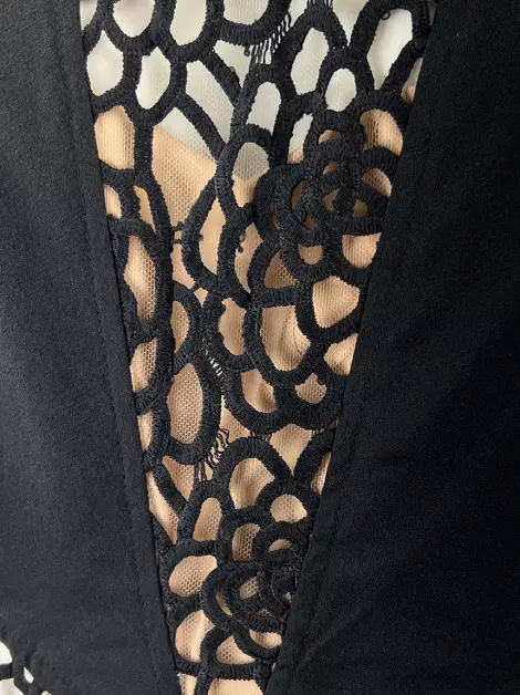 Macacão Agilità Renda Preto