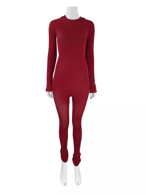 Macacão Andrea Bogosian Tecido Vermelho