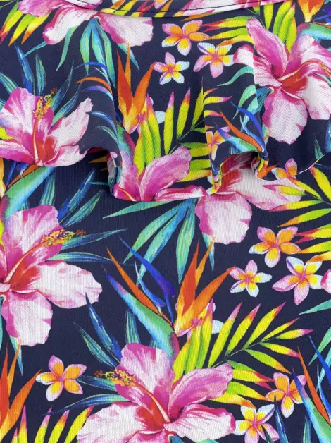 Macacão Cia. Marítima Tecido Estampado