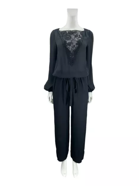 Macacão Emilio Pucci Transparência Preto