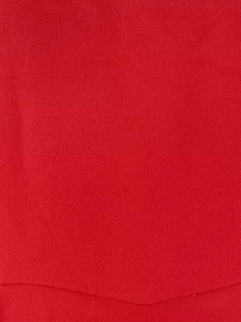 Macacão Valentino Long Sleeve Flare Vermelho