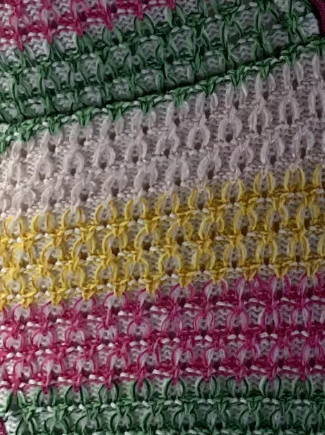 Maiô Rosa Chá Tricot Multicolor
