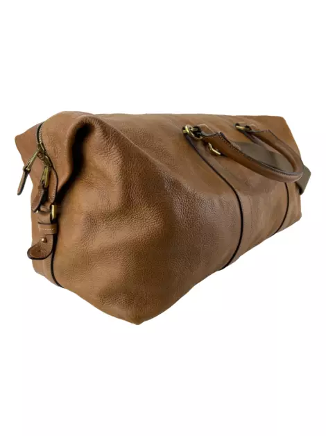 Mala Mulberry Clipper Couro Marrom