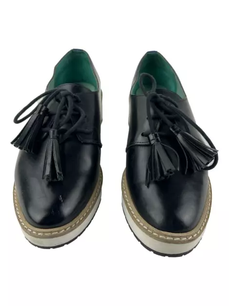Mocassim Blue Bird Couro Preto