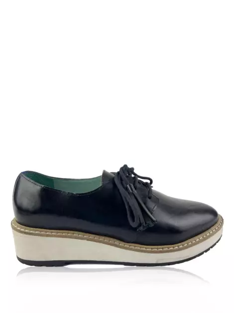 Mocassim Blue Bird Couro Preto