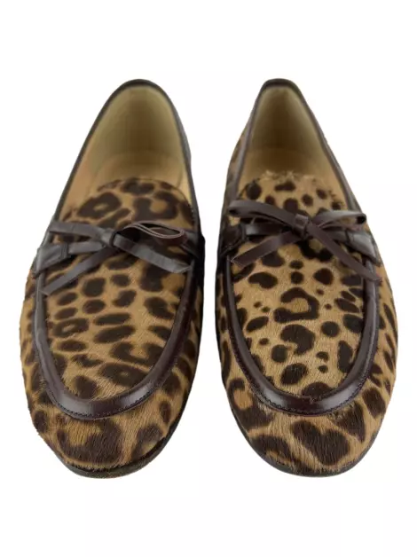 Mocassim J.Crew Pelinhos Animal Print