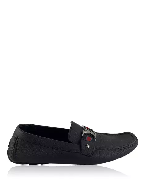 Mocassim Louis Vuitton Couro Preto