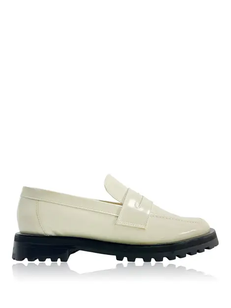 Mocassim Paula Torres by Nati Vozza Couro Off White