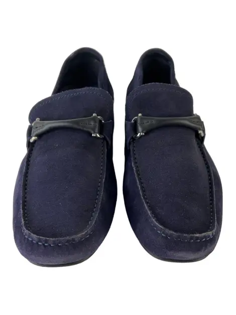 Mocassim Salvatore Ferragamo Camurça Azul