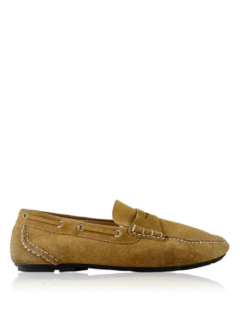 Mocassim Salvatore Ferragamo Camurça Bege