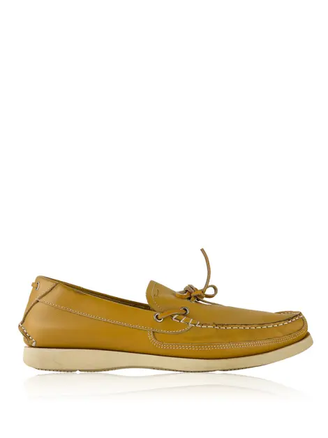 Mocassim Salvatore Ferragamo Couro Amarelo