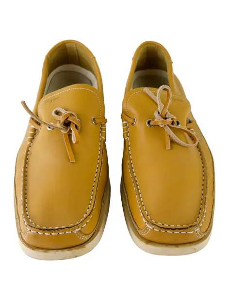 Mocassim Salvatore Ferragamo Couro Amarelo