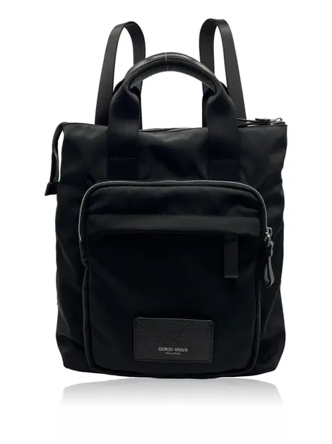 Mochila Giorgio Armani Nylon Grazie Preto