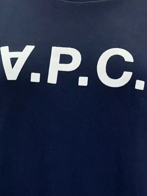 Moletom A.P.C. Logo Azul