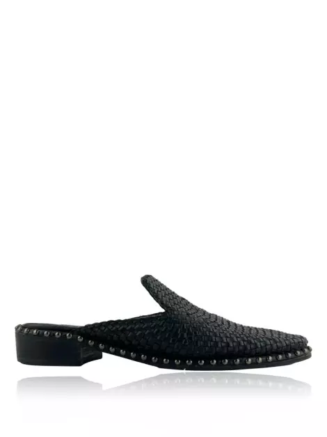 Mule Adriana Papell Couro Preto