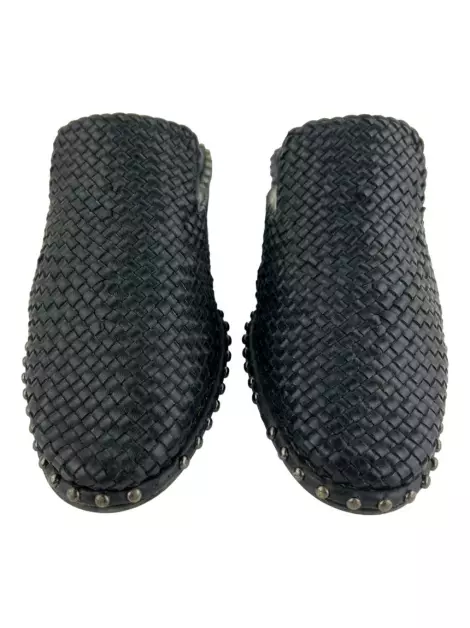 Mule Adriana Papell Couro Preto