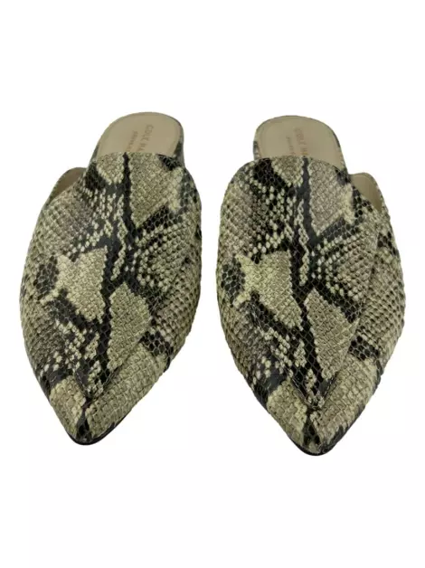 Mule Cole Haan Couro Embossed Python