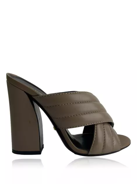 Mule Gucci Malaga Kid Webby Crossover Bege