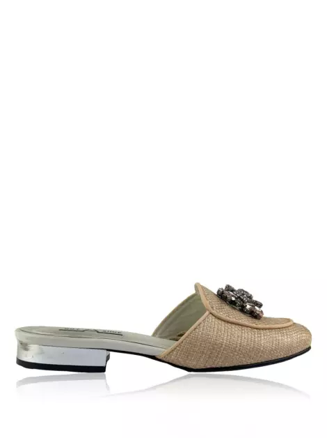 Mule Not A Shoe Slip On Palha Nude