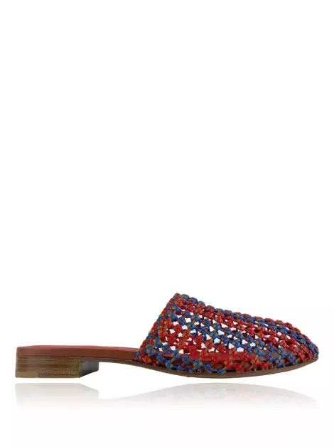 Mule Salvatore Ferragamo Ellas Trançado Tricolor