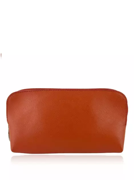 Necessaire Furla Couro Laranja