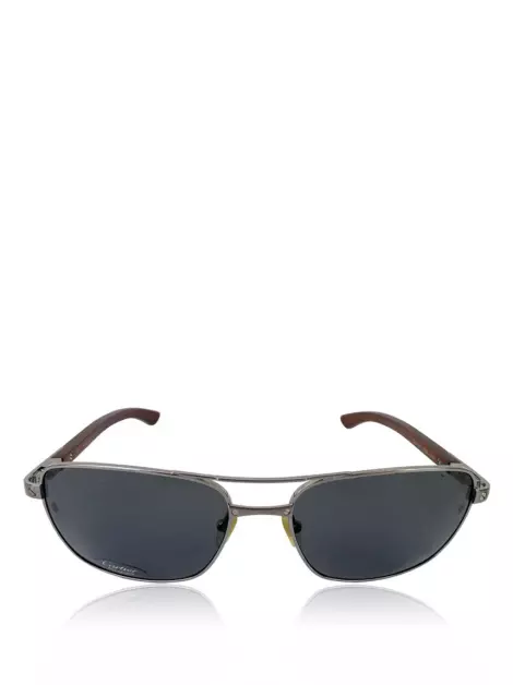 Óculos de Sol Cartier 135b Wood Cinza