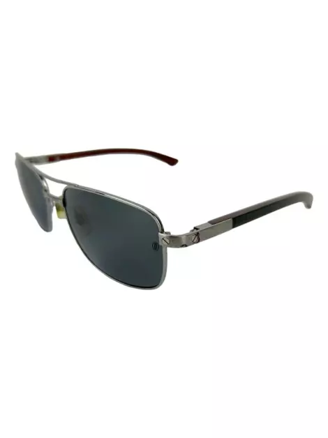 Óculos de Sol Cartier 135b Wood Cinza