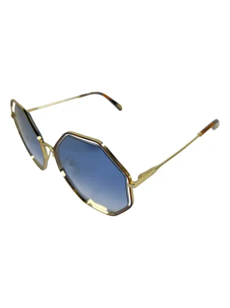 Óculos de Sol Chloé CE132S Poppy Octagonal Azul