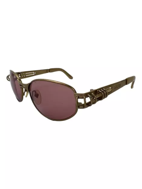 Óculos de Sol Jean Paul Gaultier 56-6405 Dourado Envelhecido