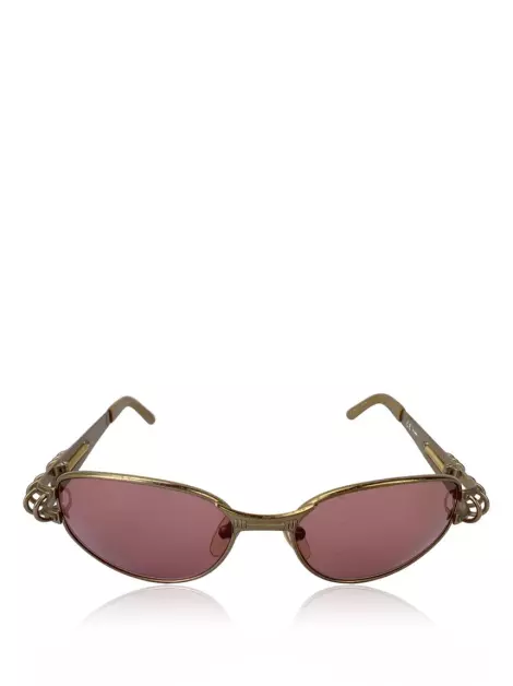 Óculos de Sol Jean Paul Gaultier 56-6405 Dourado Envelhecido