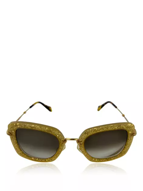 Óculos de Sol Miu Miu SMU07O Dourado
