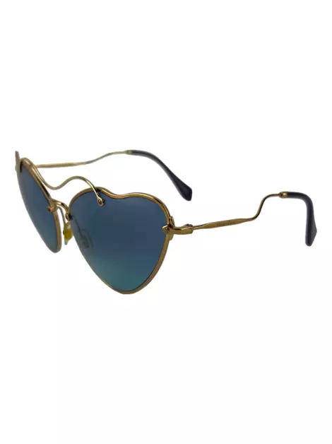Óculos Miu Miu SMU55R Dourado