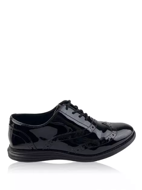 Oxford Cole Haan Verniz Preto