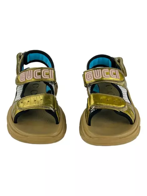 Papete Gucci Aguru Trek Dourada