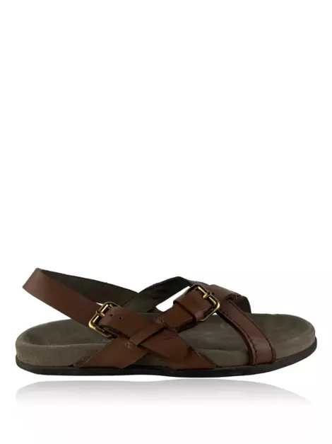 Papete Prada Couro Marrom