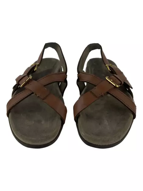 Papete Prada Couro Marrom
