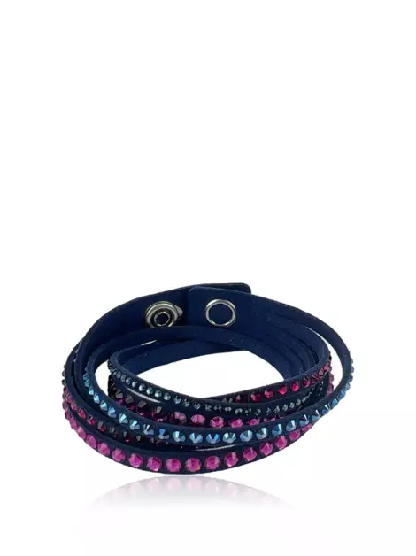 Par de Pulseiras Swarovski Slake Rock Azul